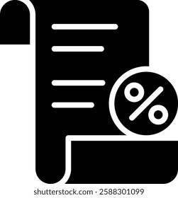 Tax Icon Element For Design
