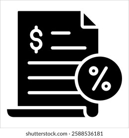 Tax Icon Element For Design