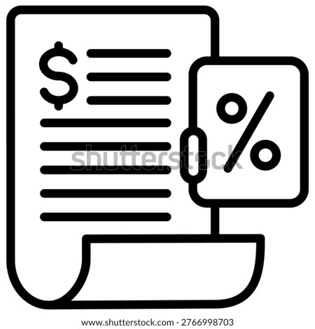 Tax Icon Element For Design