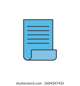 Tax icon flat design isolated on white background