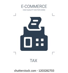 tax icon. high quality filled tax icon on white background. from e commerce collection flat trendy vector tax symbol. use for web and mobile