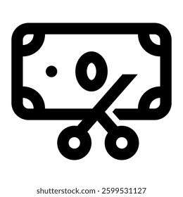 Tax Icon. Tax, Income, Deduction, Liability, Expense, Filing, Money, Payment. Vector Icon Illustration