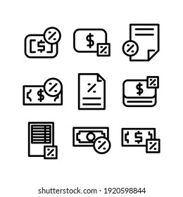 tax icon or logo isolated sign symbol vector illustration - Collection of high quality black style vector icons
