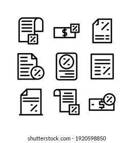 tax icon or logo isolated sign symbol vector illustration - Collection of high quality black style vector icons

