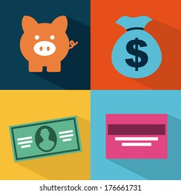 tax icon over colors  background vector illustration