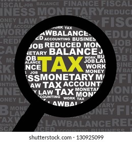 tax icon over gray background. vector illustration