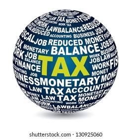 tax icon over white background. vector illustration