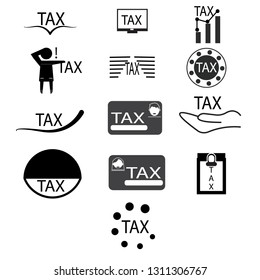 Tax icon set