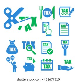 tax icon set