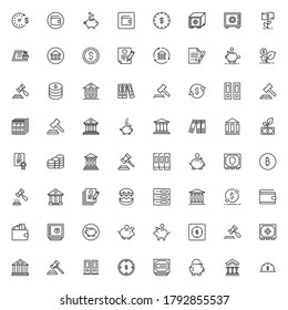 Tax icon set. Collection of high quality outline web pictograms in modern flat style. Black Tax symbol for web design and mobile app on white background. Line logo EPS10