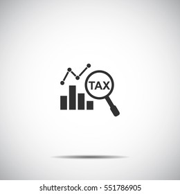 tax icon silhouette vector