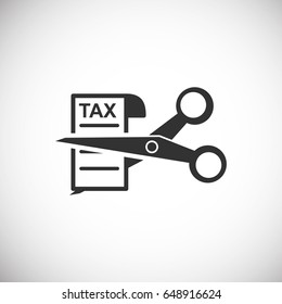 tax icon silhouette vector