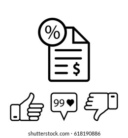 tax icon stock vector illustration flat design