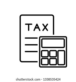 Tax icon, vector