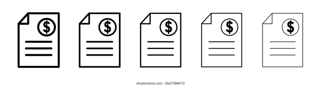 Icono de impuestos colección de Vector. EPS 10