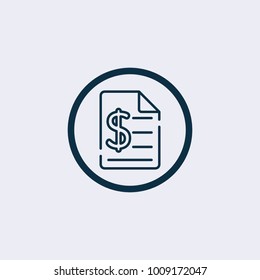 Tax icon. Vector illustration
