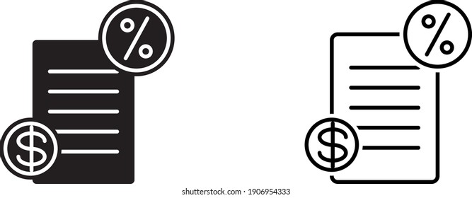 Tax icon , vector illustration