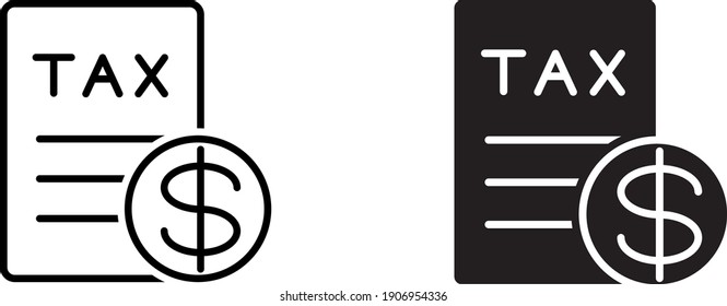 Tax icon , vector illustration