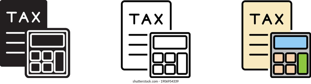 Tax icon , vector illustration