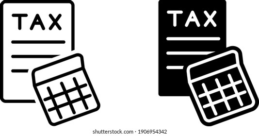 Tax icon , vector illustration