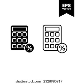 Tax icon vector illustration logo template for many purpose. Isolated on white background.