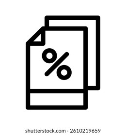 Tax Icon Vector Symbol Design Illustration