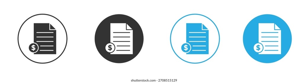 Icono de impuestos Para el Web, móvil.Ilustración vectorial