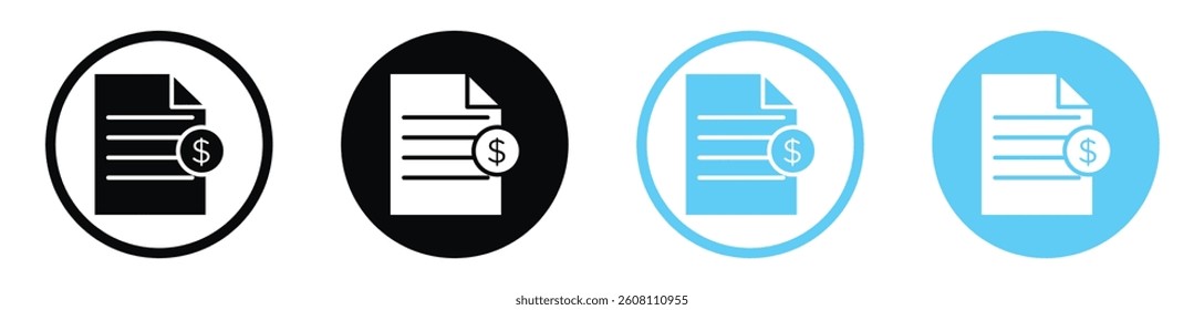 Tax icons design. vector icons for ui designs