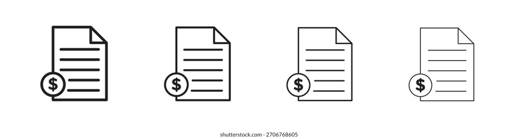 Tax icons symbol vector elements for infographic web