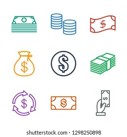tax icons. Trendy 9 tax icons. Contain icons such as Payment, Money, money, Money sack, crown. tax icon for web and mobile.