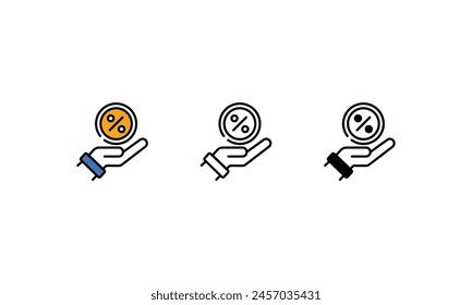 Tax icons vector stock illustration