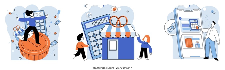 Tax information. Vector illustration. Timely payment taxes ensures compliance with tax laws and regulations Expenses incurred in course business operations can be deducted from taxable income