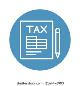 Tax invoice Isolated Vector icon which can easily modify or edit


