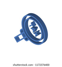Tax isometric left top view 3D icon
