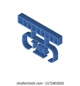 Tax isometric left top view 3D icon