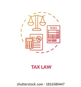 Tax Law Concept Icon. Domestic And International Taxation. Notary Service. Financial And Legal Consult Idea Thin Line Illustration. Vector Isolated Outline RGB Color Drawing