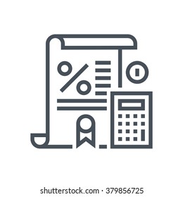 Tax Law Icon Suitable For Info Graphics, Websites And Print Media And  Interfaces. Line Vector Icon. Human Face, Head, Line Vector Icon.