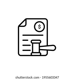Tax Law icon in vector. Logotype