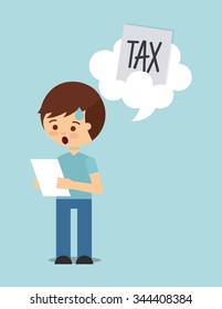 tax liability design, vector illustration eps10 graphic 