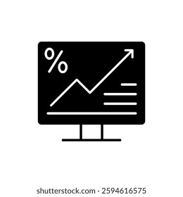 Tax line vector icon. Accounting illustration sign collection. Finance and interest symbol or logo.