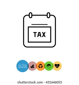 Tax note icon