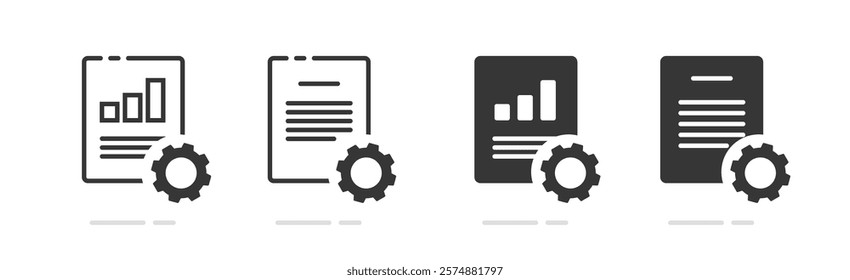 Tax optimization business form simple icon vector line stroke outline art graphic illustration set, efficiency analytics customization sign symbol pictogram, company revenue income reduction image 