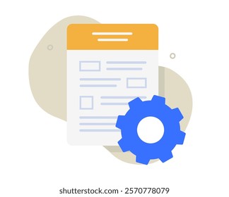 Tax optimization flat icon vector, company taxation or revenue tune restructuring graphic illustration modern, corporate documentation improve, contract agreement cost strategy quality customization