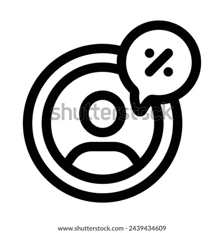 Tax Payer Line Icon - Single Icon, Vector