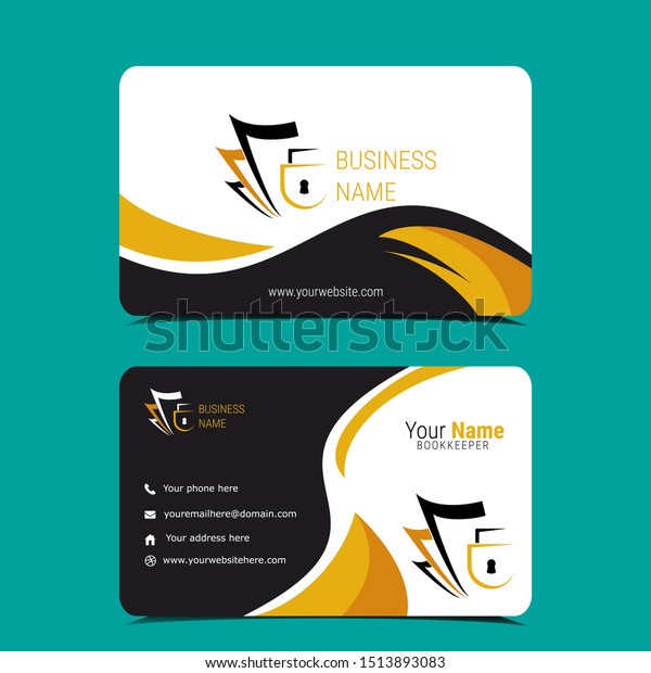 Tax Payment Bookkeeping Accounting Business Card Stock Vector Royalty Free 1513893083