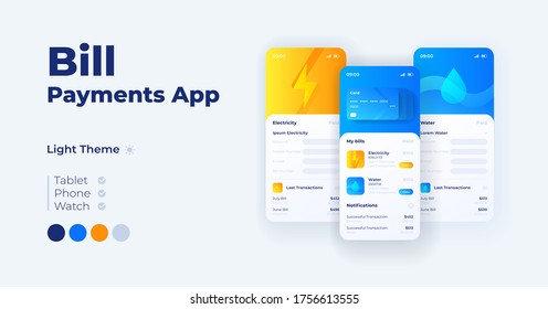 Tax payment cartoon smartphone interface vector templates set. Mobile app screen page day mode design. Online finance management. UI for application. Phone display with flat objects