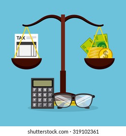 tax payment design, vector illustration eps10 graphic 