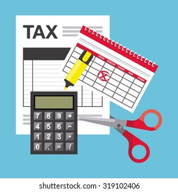 tax payment design, vector illustration eps10 graphic 