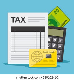tax payment design, vector illustration eps10 graphic 