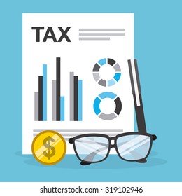 tax payment design, vector illustration eps10 graphic 